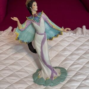 Peacock Maiden Figurine by Lenox Fine Porcelain The Legendary Princess Vintage